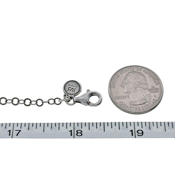 Vintage Israel Silpada Sterling Silver 925 Triple Disc Pendant Necklace 18.5" - Picture 4 of 5